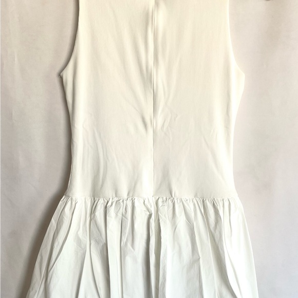 TCEC Sleeveless Knit-To-Woven Bubble Hem Fit-And-Flare Dress - Picture 4 of 9